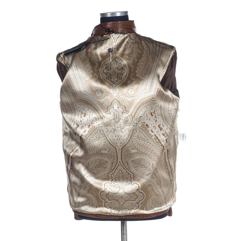 Hettabretz - Alligator Embossed Leather Blouson - Jacket | Outlet & Sale