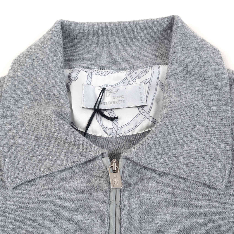 Hettabretz - Alligator Insert Zipp Pull Cashmere Sweater - Sweater | Outlet & Sale