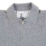 Hettabretz - Alligator Insert Zipp Pull Cashmere Sweater - Sweater | Outlet & Sale