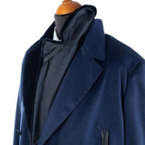 Hettabretz - Cashmere Double Breast with removable Shaved Mink collar - Jacket | Outlet & Sale
