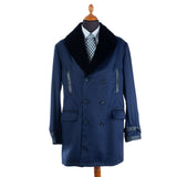 Hettabretz - Cashmere Double Breast with removable Shaved Mink collar - Jacket | Outlet & Sale