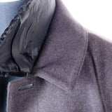 Hettabretz - Cashmere Long Coat with Removable Persian Collar - Jacket | Outlet & Sale