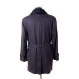 Hettabretz - Cashmere Long Coat with Removable Persian Collar - Jacket | Outlet & Sale