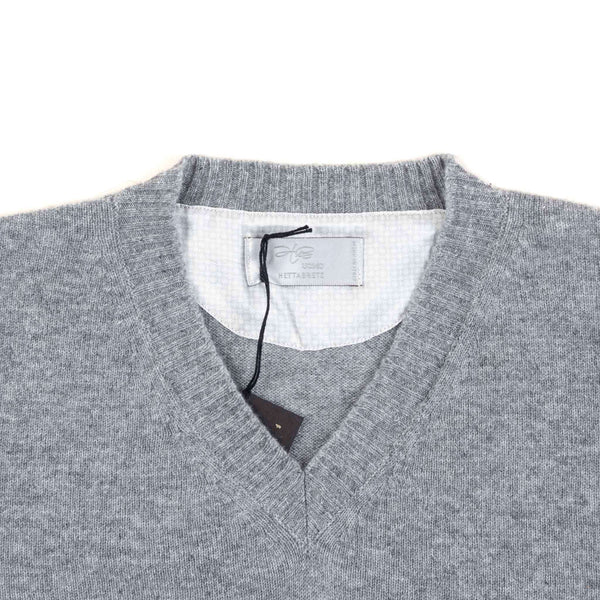 Hettabretz - Cashmere V-Neck Sweater - Sweater | Outlet & Sale