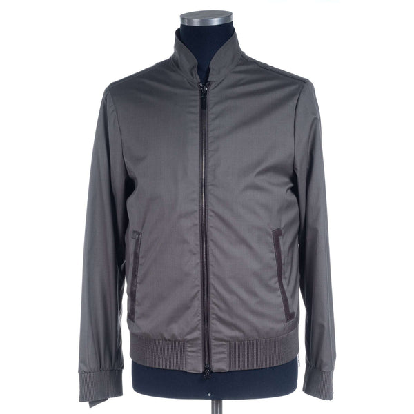 Hettabretz - Casual Business Chic Blouson with Leather trim - Jacket | Outlet & Sale