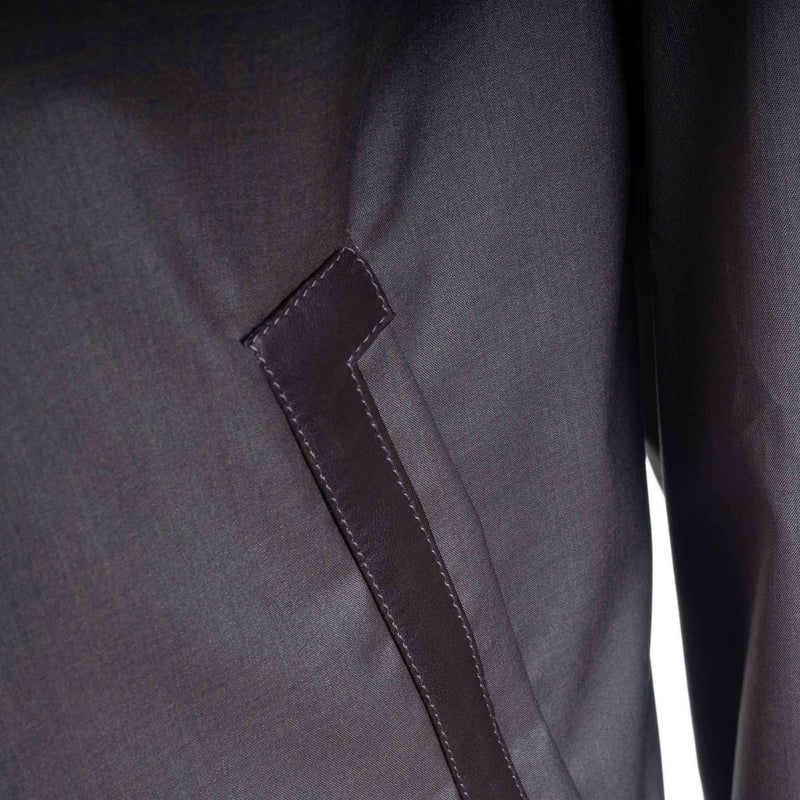 Hettabretz - Casual Business Chic Blouson with Leather trim - Jacket | Outlet & Sale