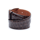 Hettabretz - Classic Flanke Brown Alligator Belt - Belt | Outlet & Sale