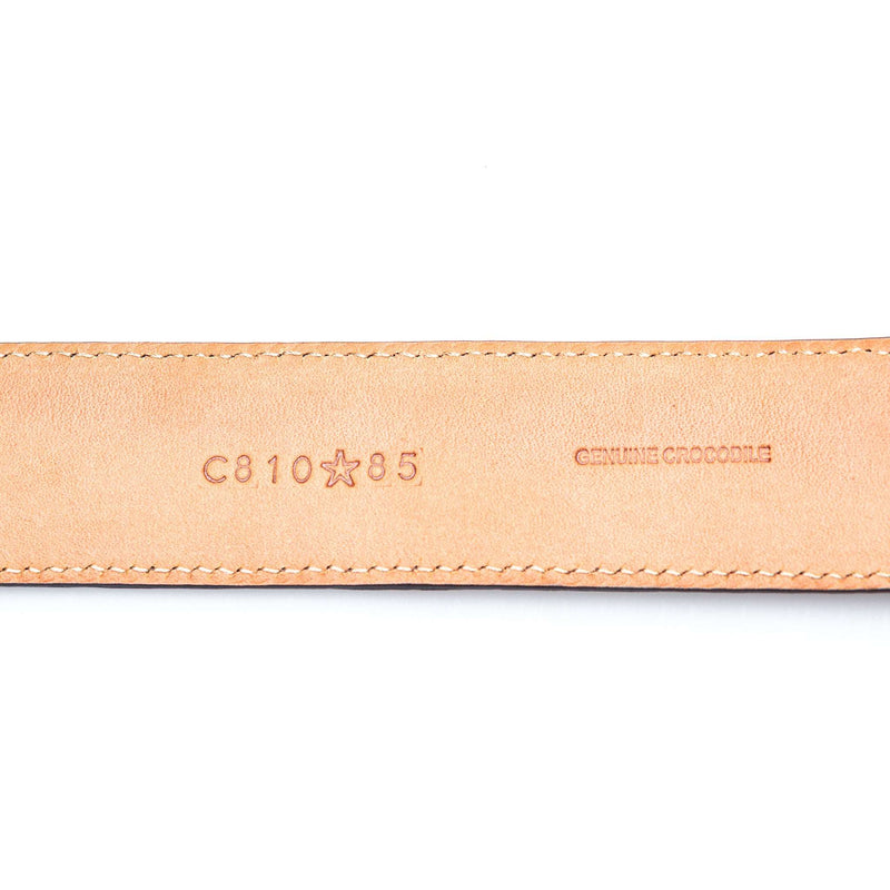 Hettabretz - Classic Flanke Brown Alligator Belt - Belt | Outlet & Sale