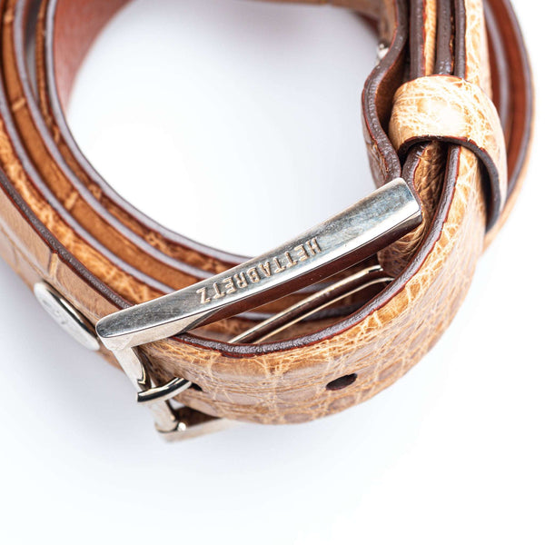 Hettabretz - Classic Tanned Alligator Leather Belt - Belt | Outlet & Sale