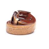 Hettabretz - Classic Tanned Alligator Leather Belt - Belt | Outlet & Sale