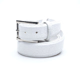 Hettabretz - Classic White Mate Alligator Belt - Belt | Outlet & Sale