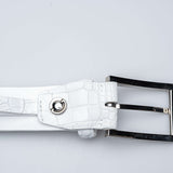 Hettabretz - Classic White Mate Alligator Belt - Belt | Outlet & Sale