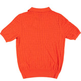 Hettabretz - Crocodile Insert Two Button Cashmere & Silk Polo Red - T-Shirt | Outlet & Sale