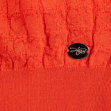 Hettabretz - Crocodile Insert Two Button Cashmere & Silk Polo Red - T-Shirt | Outlet & Sale