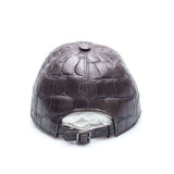 Hettabretz - Crocodile Luxury Cap with Logo - Dark Brown - Hat | Outlet & Sale