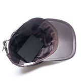 Hettabretz - Crocodile Luxury Cap with Logo - Dark Brown - Hat | Outlet & Sale