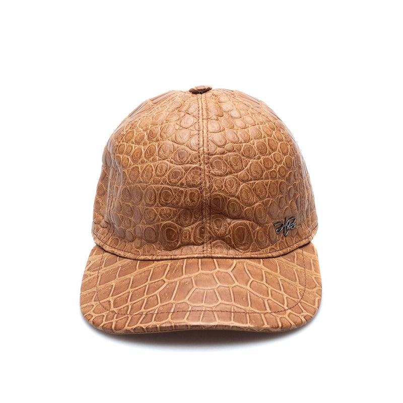 Hettabretz - Crocodile Luxury Cap with Logo - Honey / Brown - Hat | Outlet & Sale