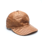 Hettabretz - Crocodile Luxury Cap with Logo - Honey / Brown - Hat | Outlet & Sale