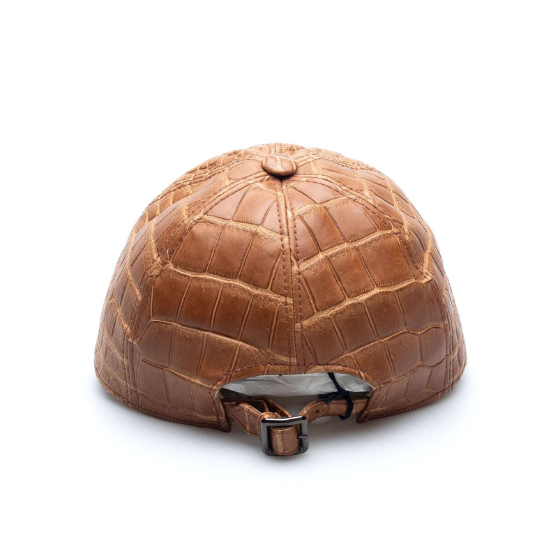 Hettabretz - Crocodile Luxury Cap with Logo - Honey / Brown - Hat | Outlet & Sale