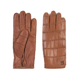 Hettabretz - Mid-gloves Crocodile leather Cashmere lined with Logo - Gloves | Outlet & Sale