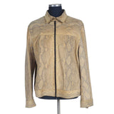 Hettabretz - Nubuck Python Leather Jacket Tanned - Jacket | Outlet & Sale