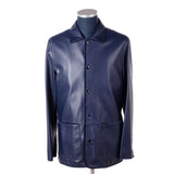 Hettabretz - Perforated Lambskin Coat with Calfskin trim - Jacket | Outlet & Sale