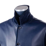 Hettabretz - Perforated Lambskin Coat with Calfskin trim - Jacket | Outlet & Sale