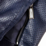 Hettabretz - Perforated Lambskin Coat with Calfskin trim - Jacket | Outlet & Sale