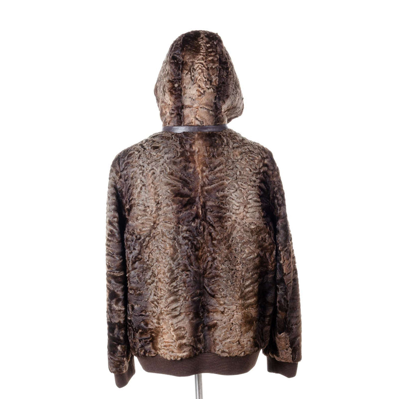 Hettabretz - Persian Lamb Coat with detachable Hood & Cashmere lining - Jacket | Outlet & Sale
