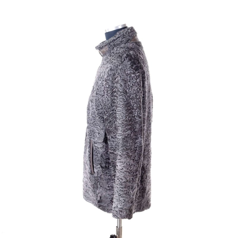 Hettabretz - Persian Lamb Coat with Lambskin details - Jacket | Outlet & Sale