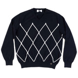 Hettabretz - Pima Cotton Sweater Black/White Cross - Sweater | Outlet & Sale