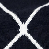 Hettabretz - Pima Cotton Sweater Black/White Cross - Sweater | Outlet & Sale