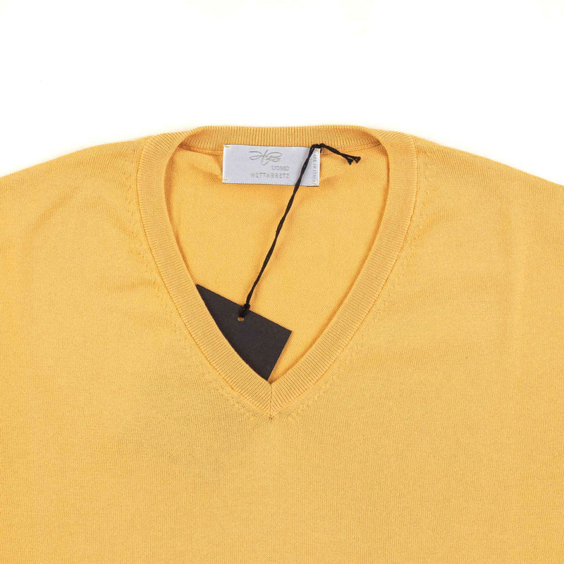 Hettabretz - Pima Cotton V-Neck Sweater - Sweater | Outlet & Sale