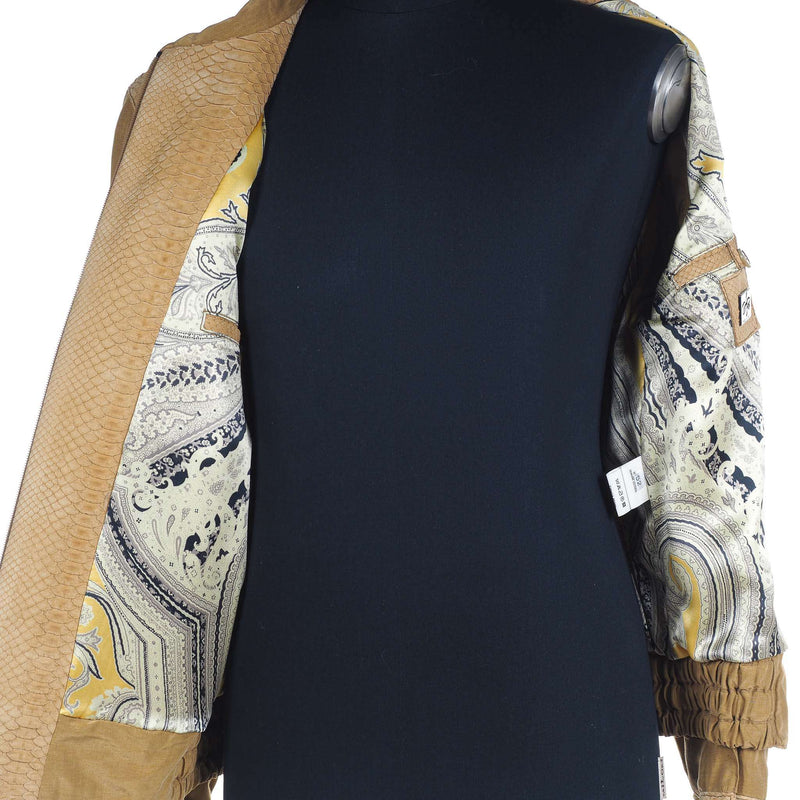 Hettabretz - Safari Python/Linen Blouson - Jacket | Outlet & Sale