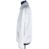 Hettabretz - Silk and Lambskin White Blouson - Jacket | Outlet & Sale