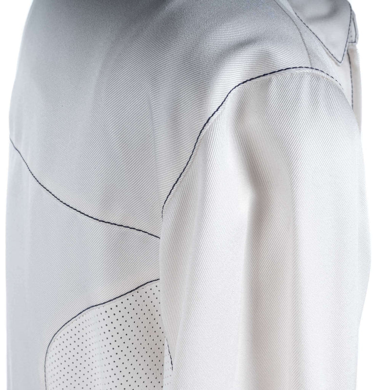 Hettabretz - Silk and Lambskin White Blouson - Jacket | Outlet & Sale