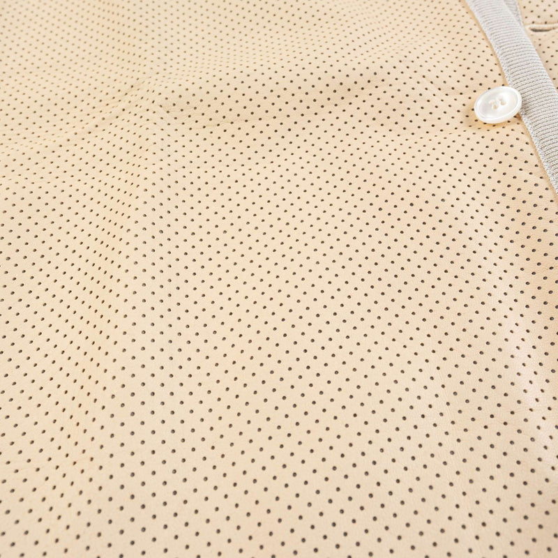 Hettabretz - Silk Cardigan with Perforated Lambskin - Sweater | Outlet & Sale