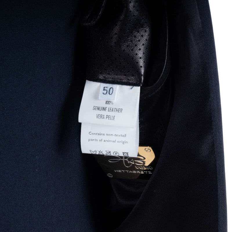 Hettabretz - Silk with asymmetrical Lambskin Blouson - Jacket | Outlet & Sale
