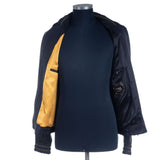Hettabretz - Silk with asymmetrical Lambskin Blouson - Jacket | Outlet & Sale