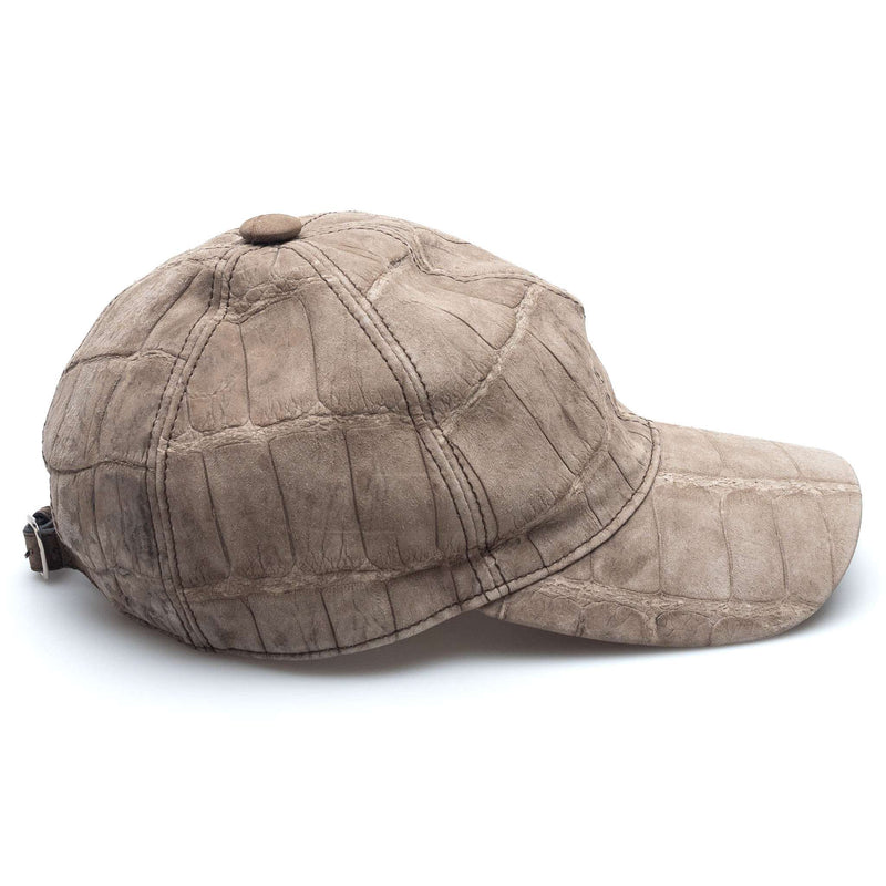 Hettabretz - Suede Crocodile Luxury Cap - Gray - Hat | Outlet & Sale