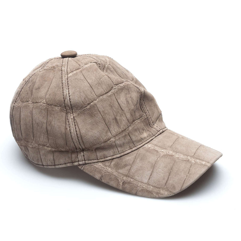 Hettabretz - Suede Crocodile Luxury Cap - Gray - Hat | Outlet & Sale