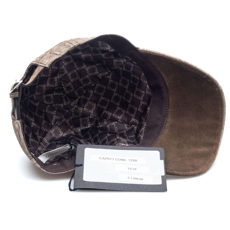 Hettabretz - Suede Crocodile Luxury Cap - Gray - Hat | Outlet & Sale