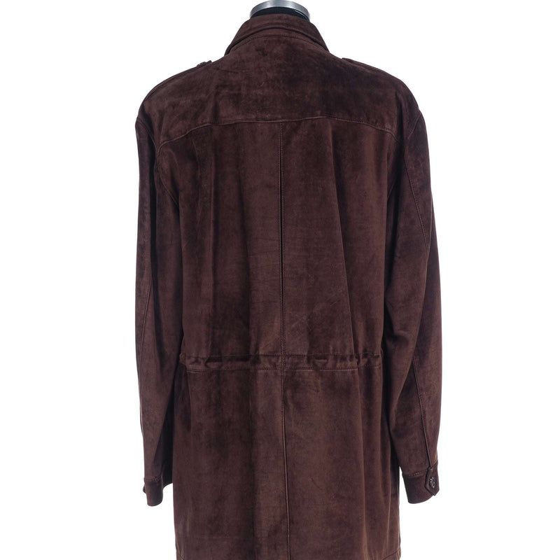 Hettabretz - Suede Long Leather Safari Jacket - Jacket | Outlet & Sale