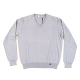 Hettabretz - Thick Pima Cotton V-Neck Sweater - Sweater | Outlet & Sale