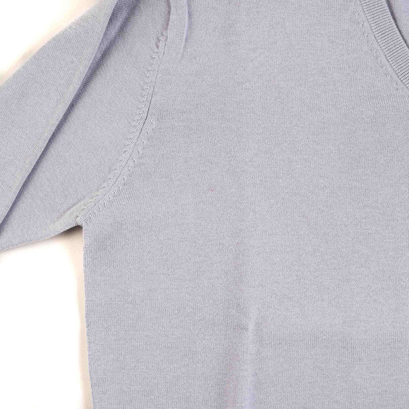 Hettabretz - Thick Pima Cotton V-Neck Sweater - Sweater | Outlet & Sale