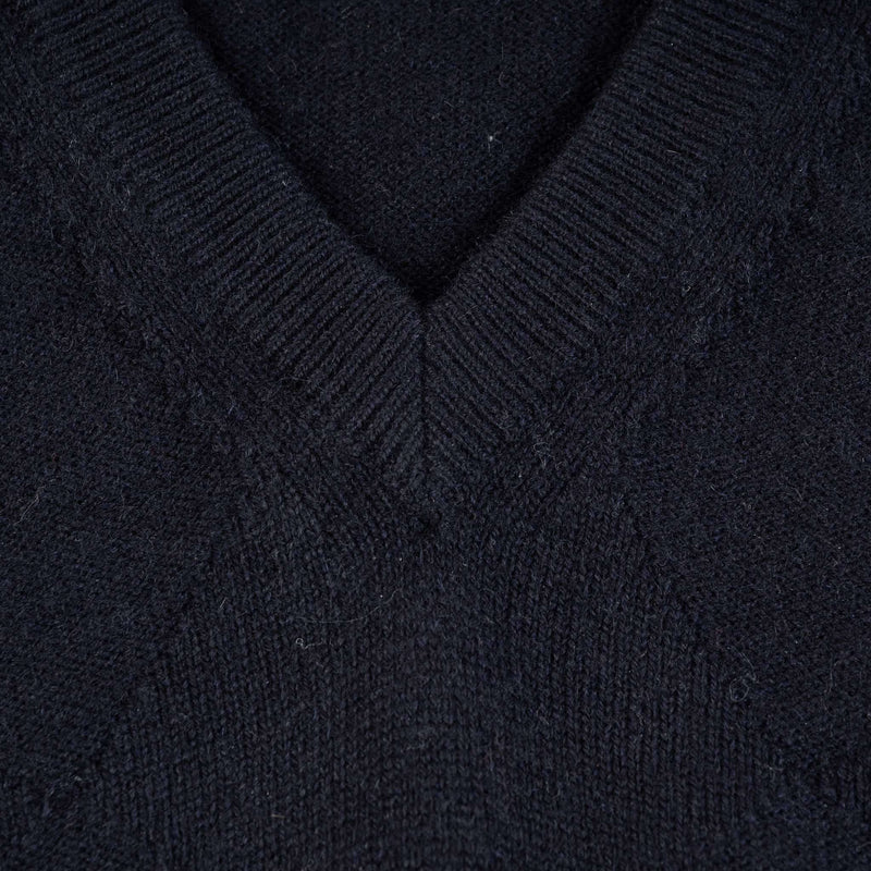 Hettabretz - Thick V-Neck Cashmere Sweater - Sweater | Outlet & Sale