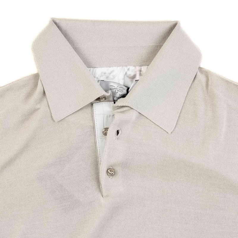 Hettabretz - Three Button Alligator Insert Silk Polo - T-Shirt | Outlet & Sale