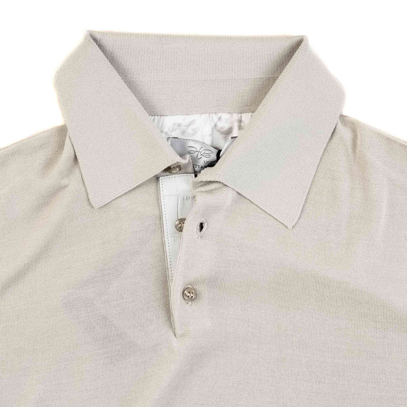 Hettabretz - Three Button Alligator Insert Silk Polo - T-Shirt | Outlet & Sale