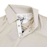 Hettabretz - Three Button Alligator Insert Silk Polo - T-Shirt | Outlet & Sale