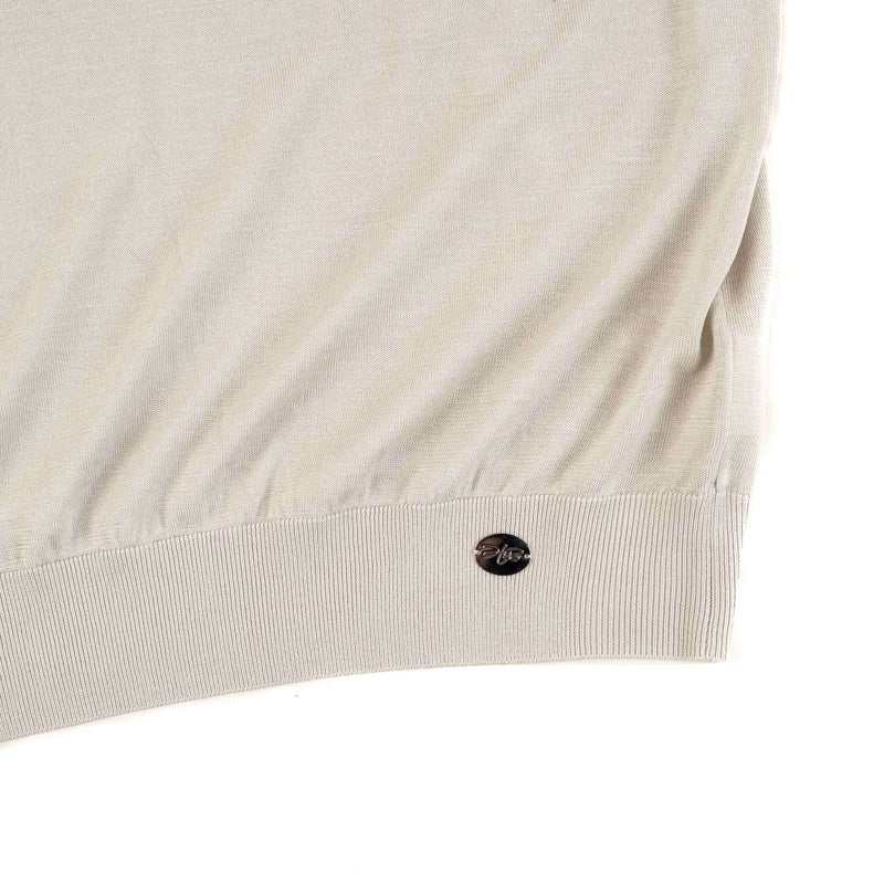 Hettabretz - Three Button Alligator Insert Silk Polo - T-Shirt | Outlet & Sale